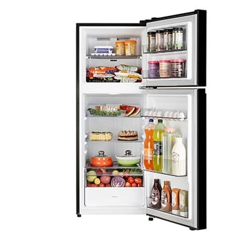 LG 225L Double Door Refrigerator with Smart Mode, Auto Smart Connect, Smart Inverter Compressor, Multi Air Flow, Onyx Black, 2 Star, GL-N252YOBY