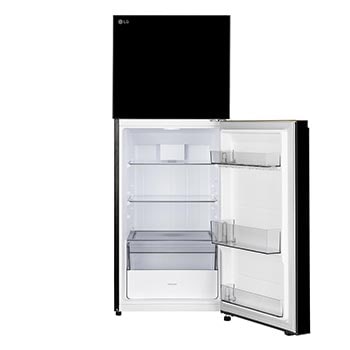 LG 225L Double Door Refrigerator with Smart Mode, Auto Smart Connect, Smart Inverter Compressor, Multi Air Flow, Onyx Black, 2 Star, GL-N252YOBY