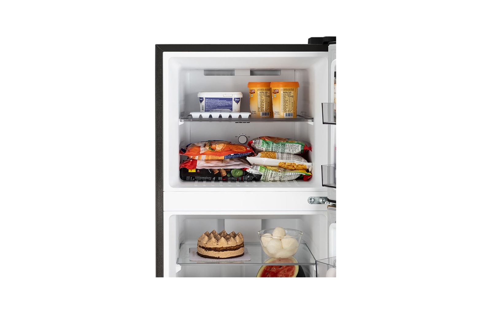LG 225L Double Door Refrigerator with Smart Mode, Auto Smart Connect, Smart Inverter Compressor, Multi Air Flow, Onyx Black, 2 Star, GL-N252YOBY