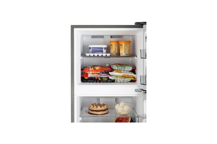 LG 225L Double Door Refrigerator with Smart Mode, Auto Smart Connect, Smart Inverter Compressor, Multi Air Flow, Radiant Inox, 2 Star, GL-N252YRIY