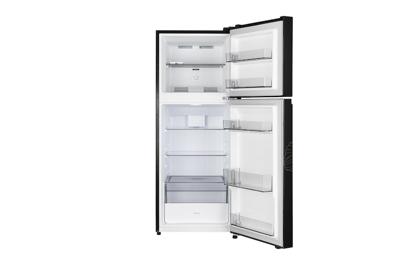 LG 225L Double Door Refrigerator with Smart Mode, Auto Smart Connect, Smart Inverter Compressor, Multi Air Flow, Radiant Onyx, 2 Star, GL-N252YROY