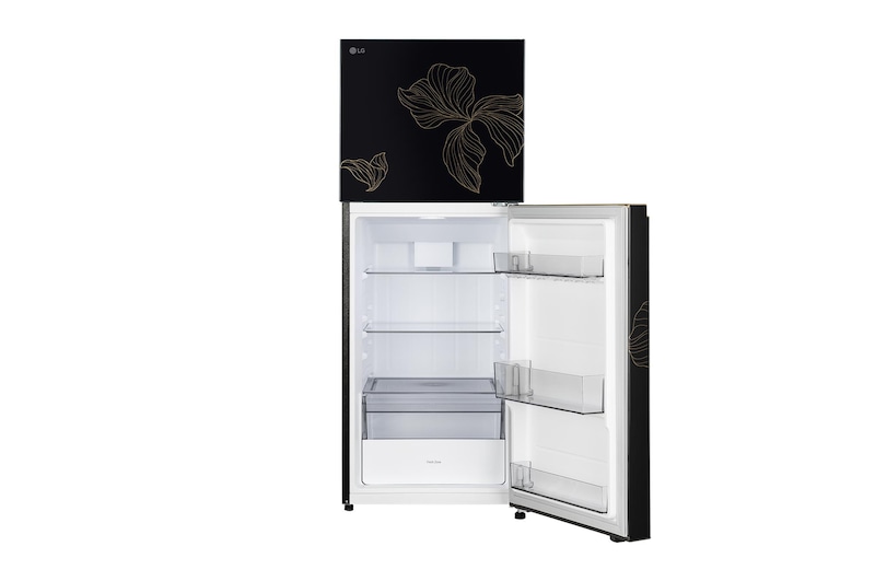 LG 225L Double Door Refrigerator with Smart Mode, Auto Smart Connect, Smart Inverter Compressor, Multi Air Flow, Radiant Onyx, 2 Star, GL-N252YROY