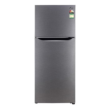 Front view of LG 242L, Smart Inverter Compressor, Dazzle Steel Finish, 2 Star (2025) / 1 Star (2026), 267 kWh/Year GL-N292BDSY