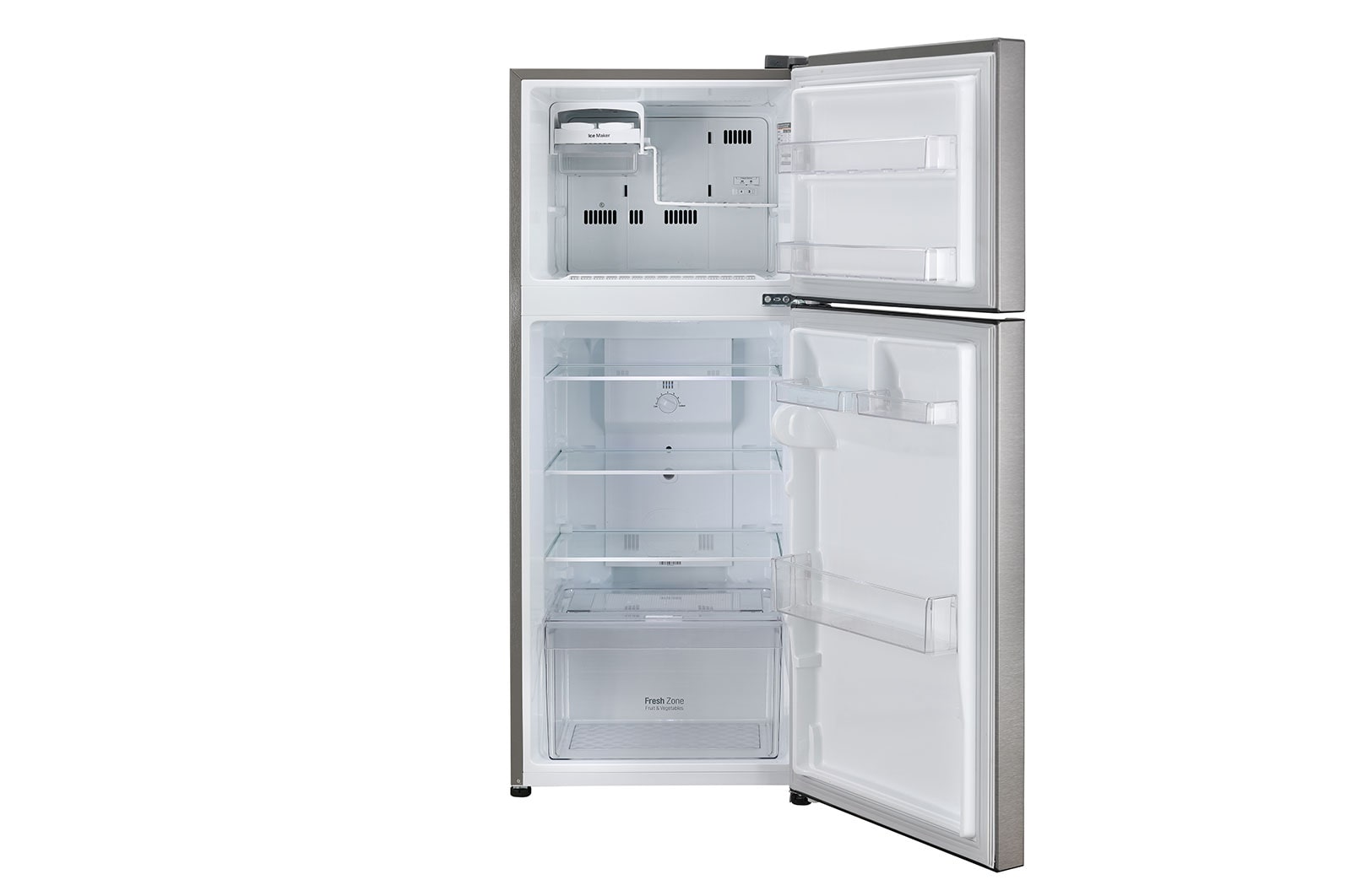 LG 242L, 2 Star, Smart Inverter Compressor, Dazzle Steel Finish, Frost-Free Double Door Refrigerator, GL-N292BDSY