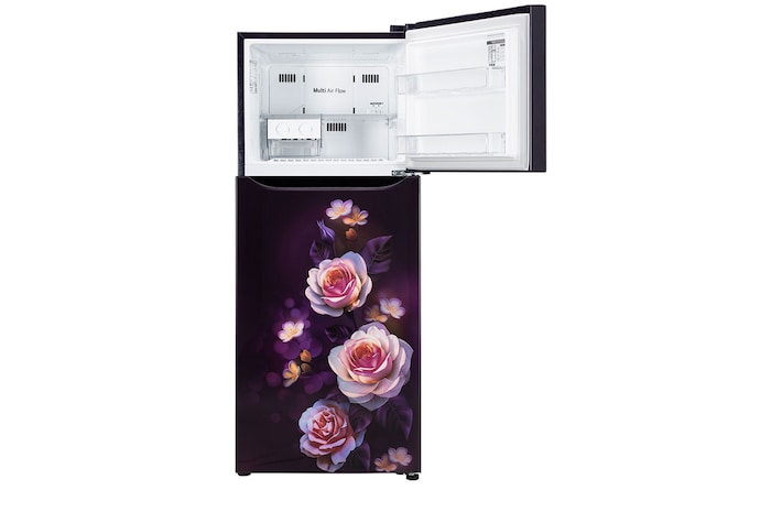 GL-N292DPBY-Refrigerators-Front-View-Top-Door-Open-Without-Content