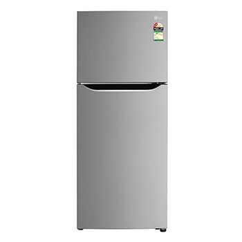 Front view of LG 242L Frost Free Refrigerator, Multi Air Flow, Auto Smart Connect™, Shiny Steel, 2 Star GL-N292DPZY