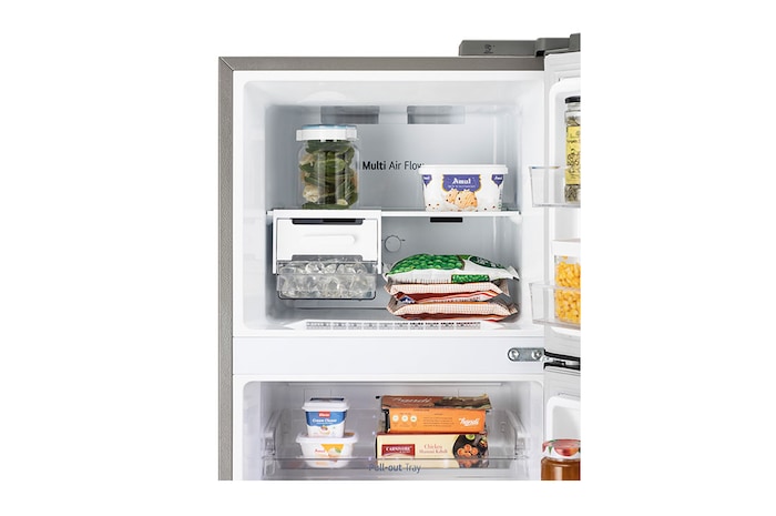 LG 272L Double Door Refrigerator,  Smart Diagnosis™, Dazzle Steel Finish, 2 Star, GL-N312SDSY