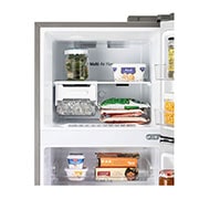 LG 272L Double Door Refrigerator, Convertible, Smart Diagnosis™, Dazzle Steel Finish, 2 Star, GL-N312SDSY
