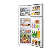 LG 272L Double Door Refrigerator, Convertible, Smart Diagnosis™, Dazzle Steel Finish, 2 Star, GL-N312SDSY