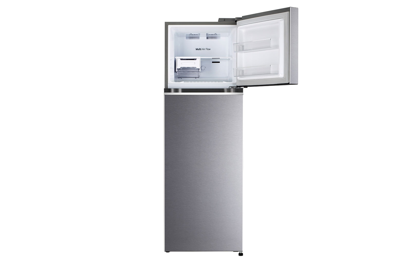 LG 272L Double Door Refrigerator, Convertible, Smart Diagnosis™, Dazzle Steel Finish, 2 Star, GL-N312SDSY