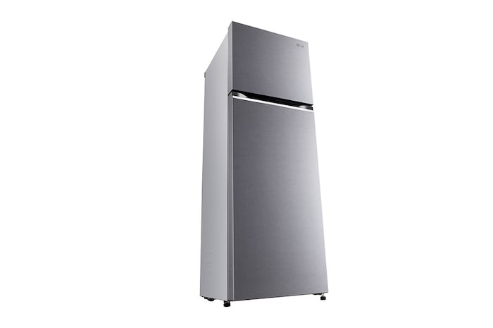 LG 272L Double Door Refrigerator,  Smart Diagnosis™, Dazzle Steel Finish, 2 Star, GL-N312SDSY