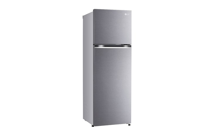 LG 272L Double Door Refrigerator,  Smart Diagnosis™, Dazzle Steel Finish, 2 Star, GL-N312SDSY