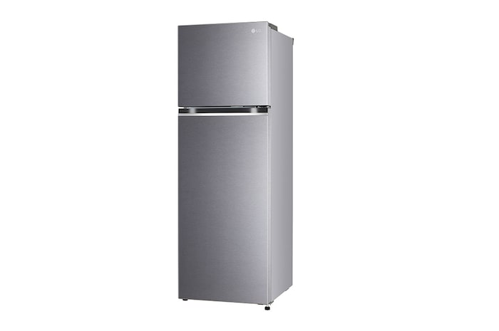 LG 272L Double Door Refrigerator,  Smart Diagnosis™, Dazzle Steel Finish, 2 Star, GL-N312SDSY