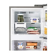 LG 272L, 2 Star, Smart Inverter Compressor, Shiny Steel Finish, Frost-Free Double Door Refrigerator, GL-N312SPZY