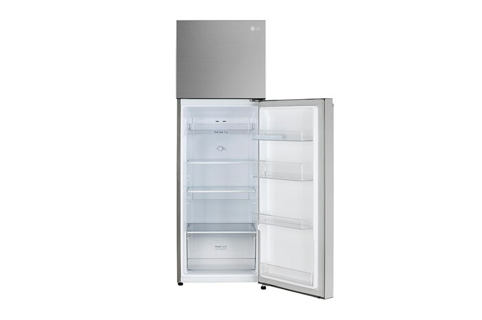 LG 272L Double Door Refrigerator with Smart Diagnosis™, Multi Air Flow, MOIST ‘N’ FRESH, Shiny Steel Finish, 2 Star, GL-N312SPZY