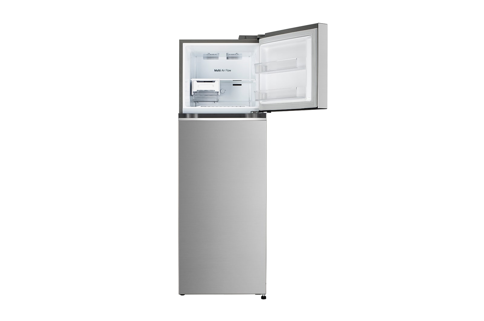 LG 272L Double Door Refrigerator with Smart Diagnosis™, Multi Air Flow, MOIST ‘N’ FRESH, Shiny Steel Finish, 2 Star, GL-N312SPZY