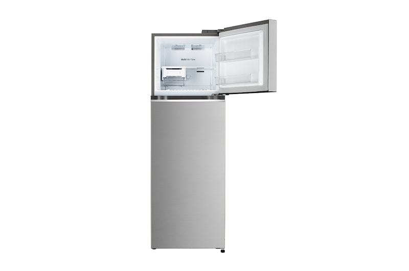LG 272L Double Door Refrigerator with Smart Diagnosis™, Multi Air Flow, MOIST ‘N’ FRESH, Shiny Steel Finish, 2 Star, GL-N312SPZY