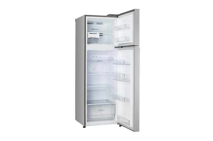 LG 272L Double Door Refrigerator with Smart Diagnosis™, Multi Air Flow, MOIST ‘N’ FRESH, Shiny Steel Finish, 2 Star, GL-N312SPZY
