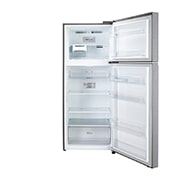 LG 380L, 2 Star, Smart Inverter Compressor, Dazzle Steel Finish, Frost-Free Double Door Refrigerator, GL-N412SDSY
