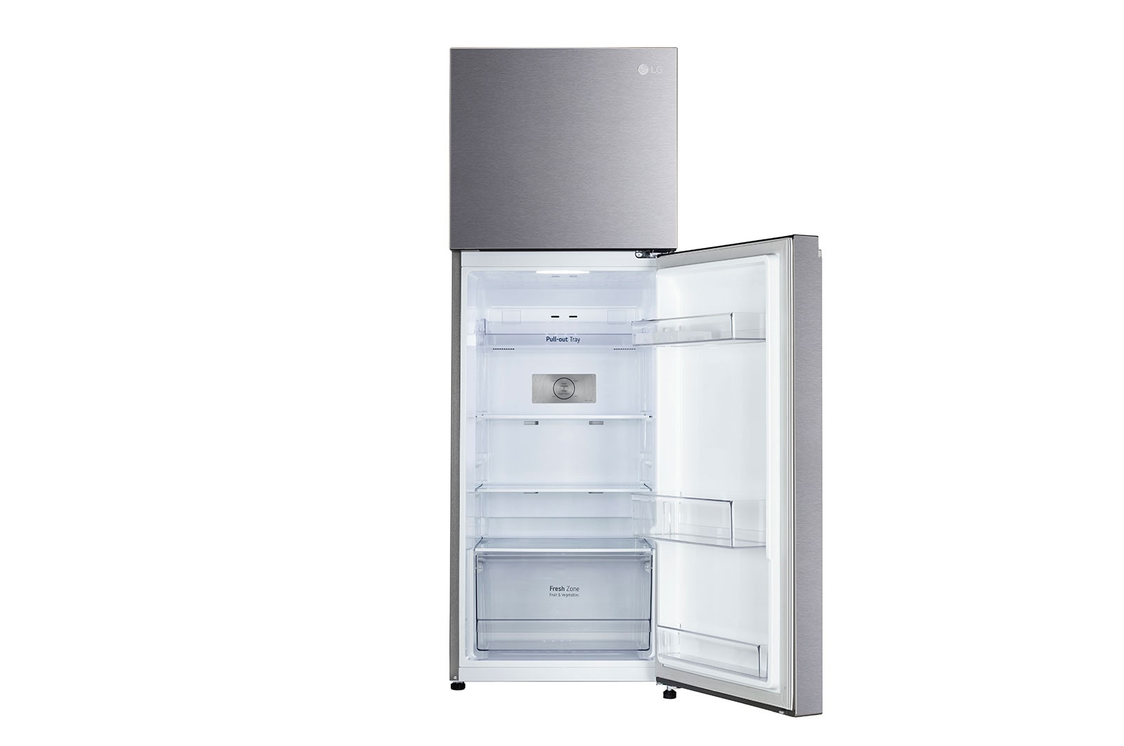 LG 246L, Double Door Refrigerator with Multi-Air Flow, Auto Smart Connect™, Express Freeze in PET Finish, 3-Star, GL-S262SDSX
