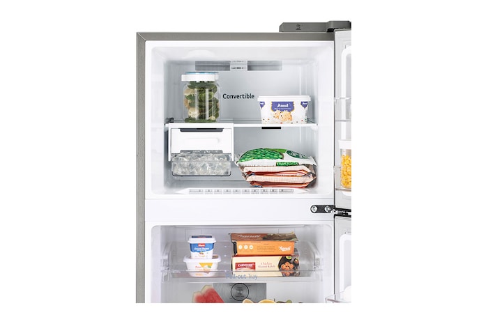 LG 246L, Double Door Refrigerator with Multi-Air Flow, Auto Smart Connect™, Express Freeze in PET Finish, 3-Star, GL-S262SDSX