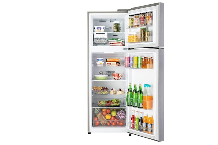 LG 246L, Double Door Refrigerator with Multi-Air Flow, Auto Smart Connect™, Express Freeze in PET Finish, 3-Star, GL-S262SDSX