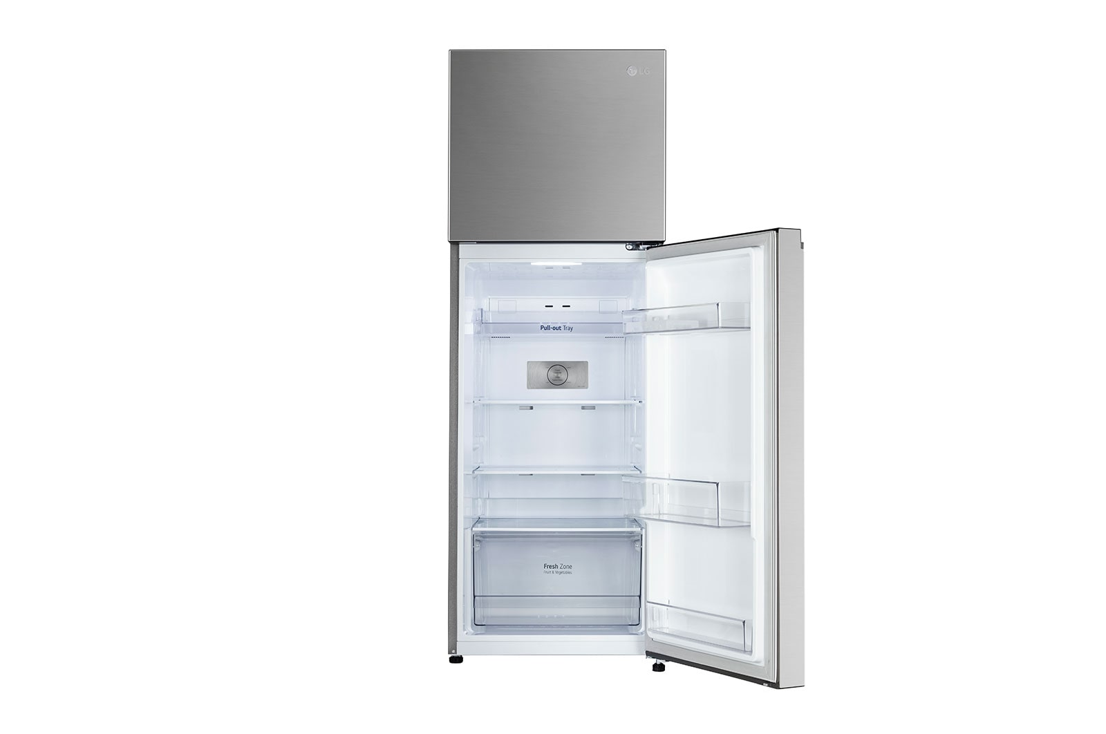 LG 246L Double Door Refrigerator, Convertible, Smart Diagnosis™, Shiny Steel Finish, 3 Star, GL-S262SPZX