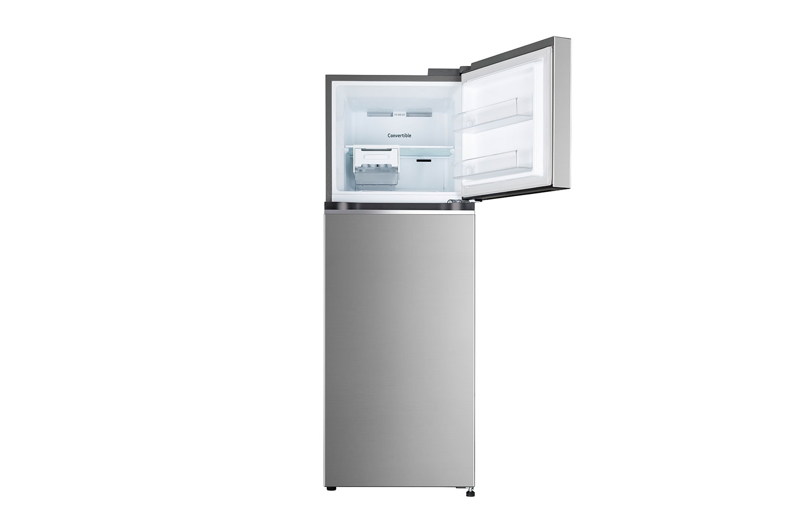 LG 246L Double Door Refrigerator, Convertible, Smart Diagnosis™, Shiny Steel Finish, 3 Star, GL-S262SPZX