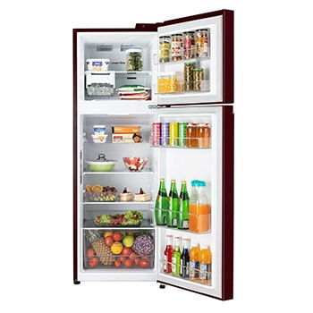 LG  GL-S262SSLX Refrigerators Front View with content