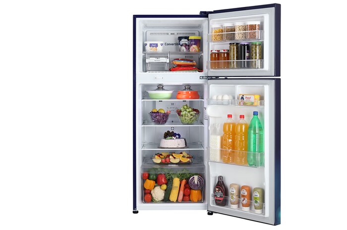 LG 240L Double Door Refrigerator, MOIST ‘N’ FRESH, Blue Charm Finish, 2 Star, GL-S292RBCY