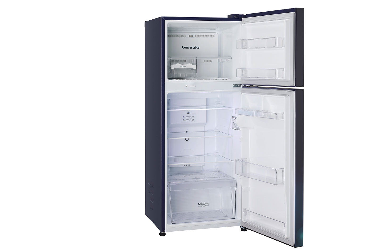 LG 240L Double Door Refrigerator, MOIST ‘N’ FRESH, Blue Charm Finish, 2 Star, GL-S292RBCY