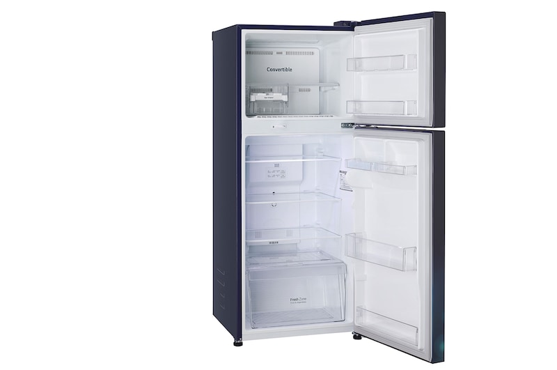 LG 240L Double Door Refrigerator, MOIST ‘N’ FRESH, Blue Charm Finish, 2 Star, GL-S292RBCY