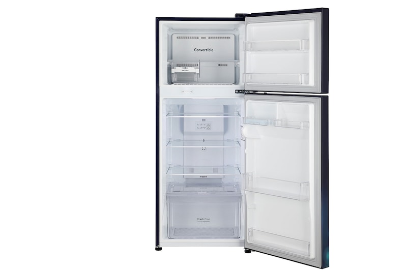 LG 240L Double Door Refrigerator, MOIST ‘N’ FRESH, Blue Charm Finish, 2 Star, GL-S292RBCY