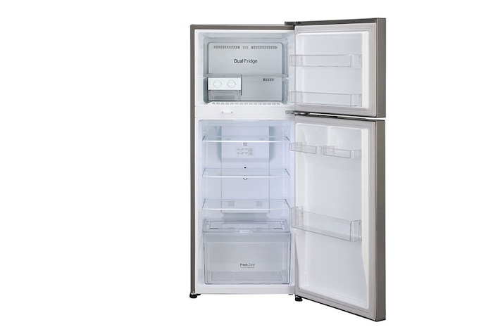 LG 240L Double Door Refrigerator, Convertible, Shiny Steel Finish, 2 Star, GL-S292RPZY