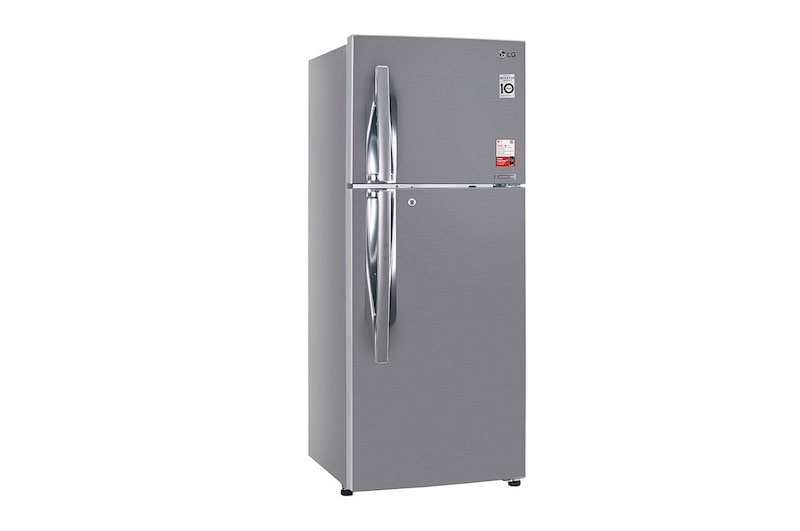 LG 260L Double Door Refrigerator, Convertible, Shiny Steel Finish, 2 Star, GL-S292RPZY