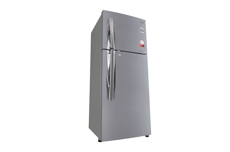 LG 260L Double Door Refrigerator, Convertible, Shiny Steel Finish, 2 Star, GL-S292RPZY