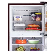 LG 240L Double Door Refrigerator, Convertible, Smart Diagnosis™, Scarlet Charm Finish, 2 Star, GL-S292RSCY