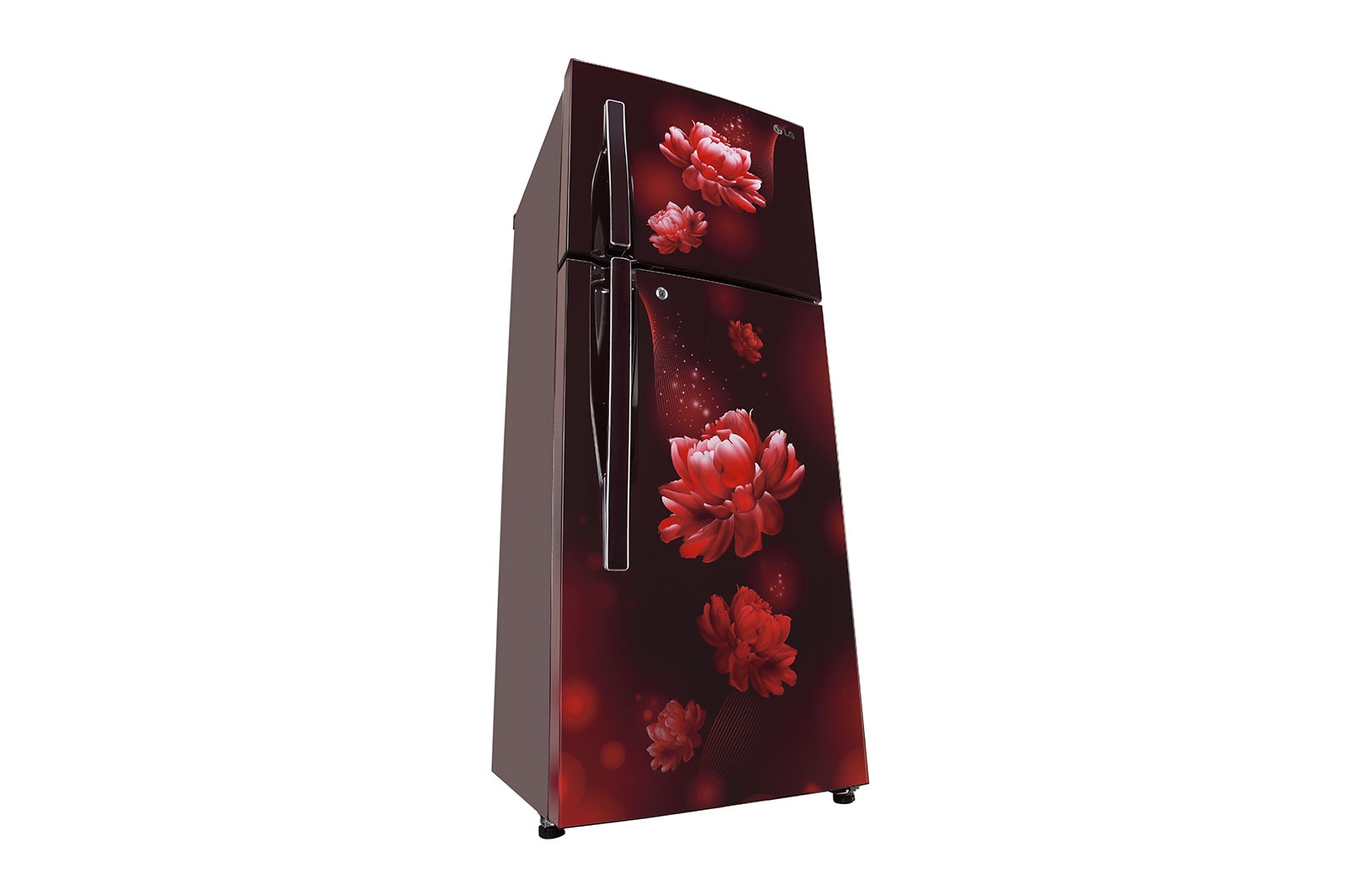 LG 240L Double Door Refrigerator, Convertible, Smart Diagnosis™, Scarlet Charm Finish, 2 Star, GL-S292RSCY