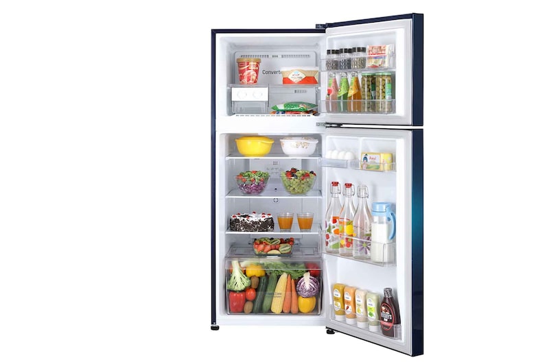 LG-GL-S292SBWY-Refrigerators-Front-View-Door-Open-With-Content