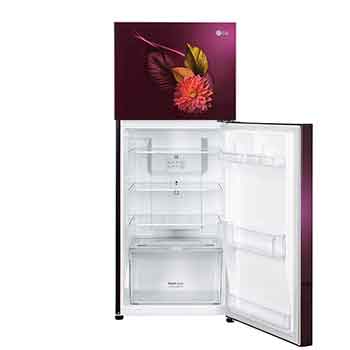 LG-GL-S292SRWY-Refrigerators-Front-View-Top-Door-Open-Without-Content