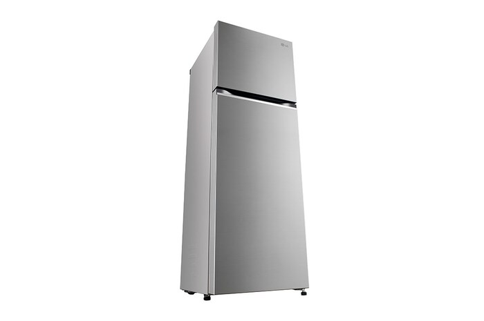 LG 272L Double Door Refrigerator, Convertible, Multi Air Flow, Shiny Steel, 2 Star, GL-S312SPZY