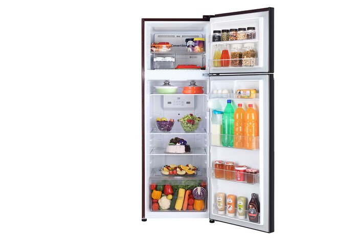 Front open view with food