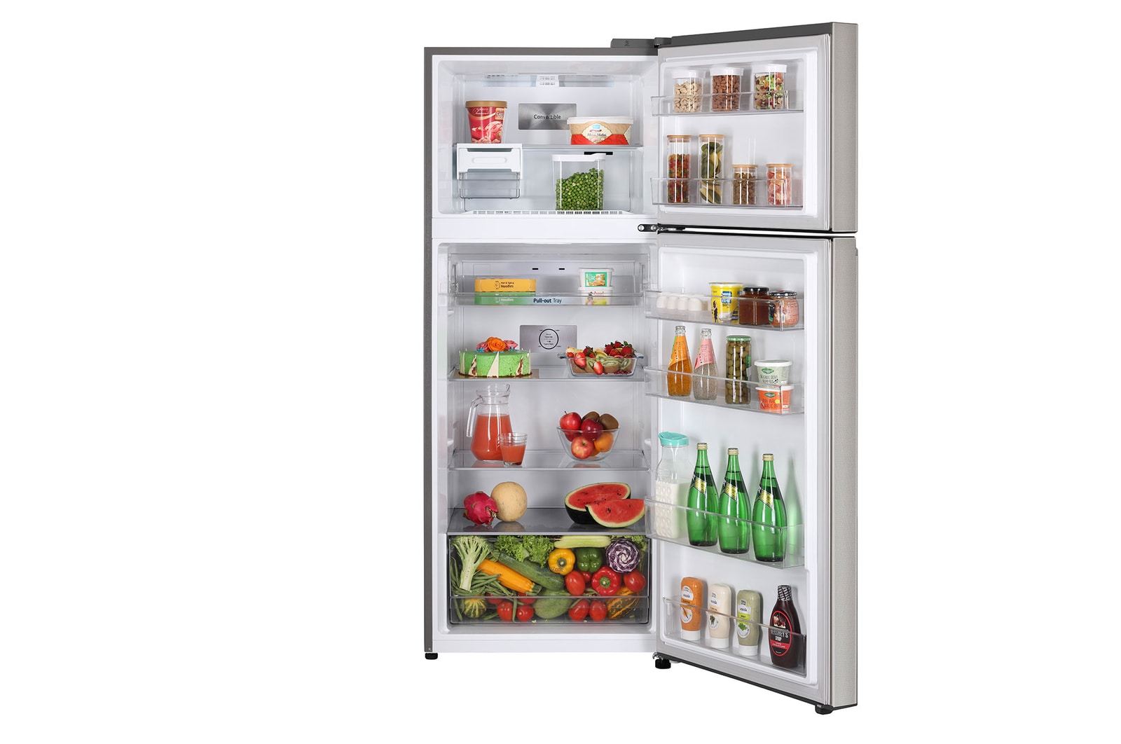 340 Litres Frost Free Refrigerator With Smart Inverter Compressor, Convertible Fridge, Smart Diagnosis™, Auto Smart Connect™, MOIST ‘N’ FRESH GL-S342SUSY Front Open Food