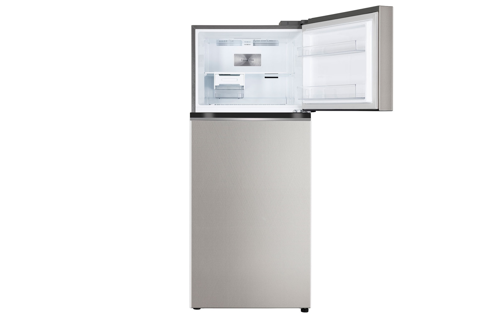 340 Litres Frost Free Refrigerator With Smart Inverter Compressor, Convertible Fridge, Smart Diagnosis™, Auto Smart Connect™, MOIST ‘N’ FRESH GL-S342SUSY Front View Top Door Open