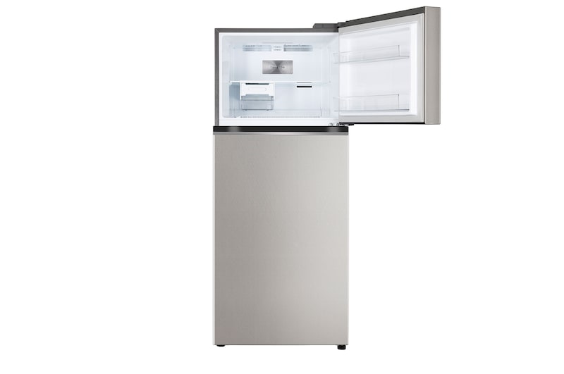340 Litres Frost Free Refrigerator With Smart Inverter Compressor, Convertible Fridge, Smart Diagnosis™, Auto Smart Connect™, MOIST ‘N’ FRESH GL-S342SUSY Front View Top Door Open