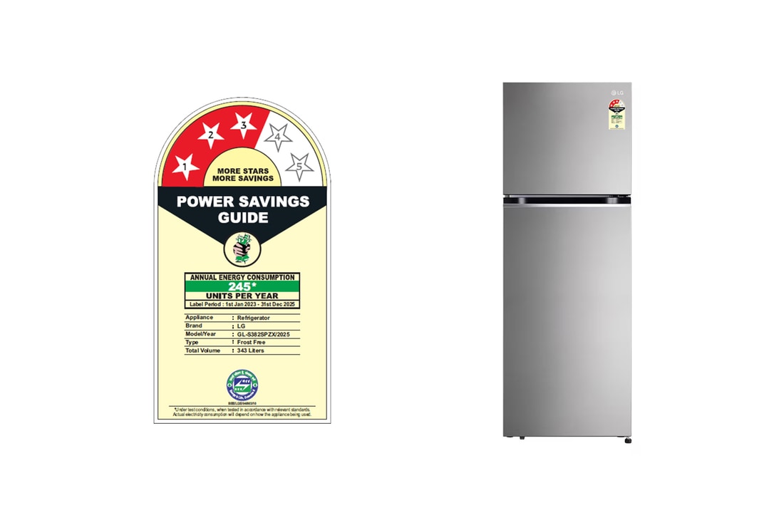 Buy 343L Double Door Refrigerator - GL-S382SPZX | LG India