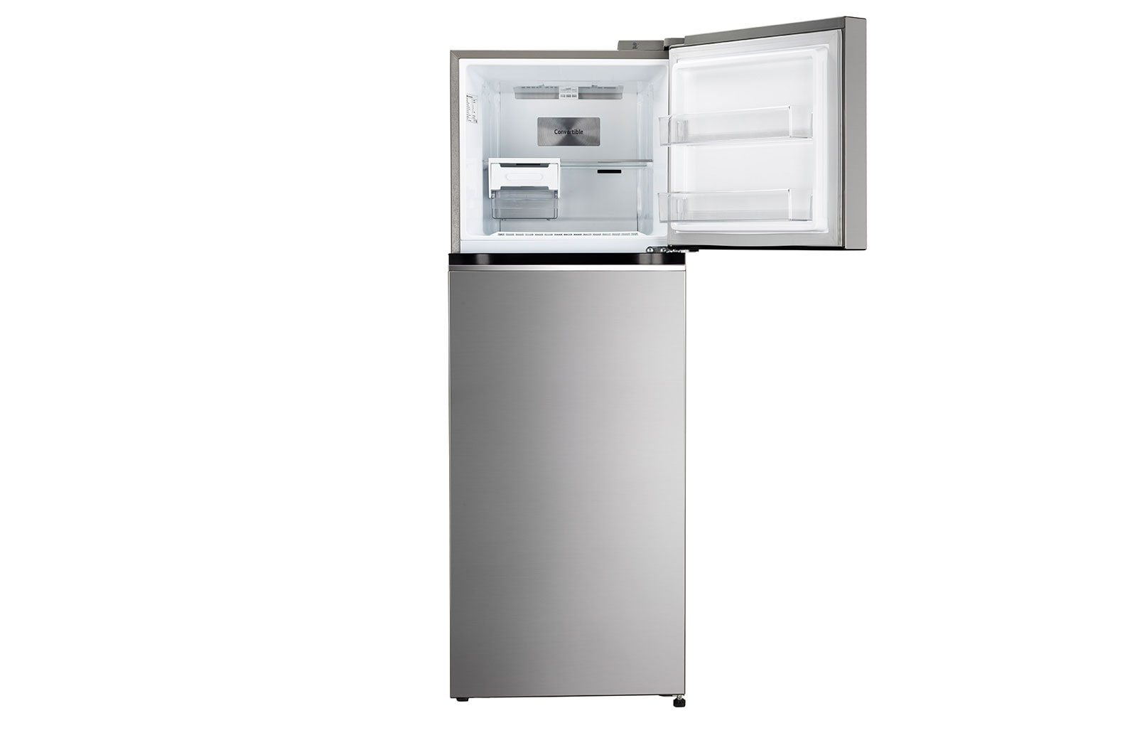 LG 343L Double Door Refrigerator, Convertible, Smart Diagnosis™, Shiny Steel Finish, 2 Star, GL-S382SPZY