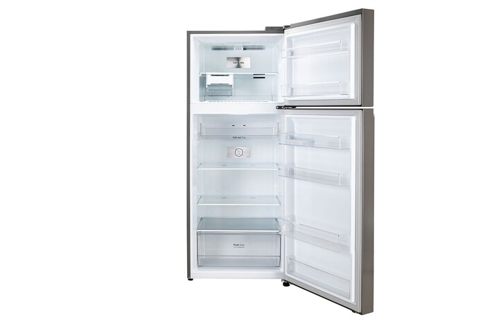 LG 380L Double Door Refrigerator, Convertible, Smart Diagnosis™, Shiny Steel Finish, 2-Star, GL-S412SPZY