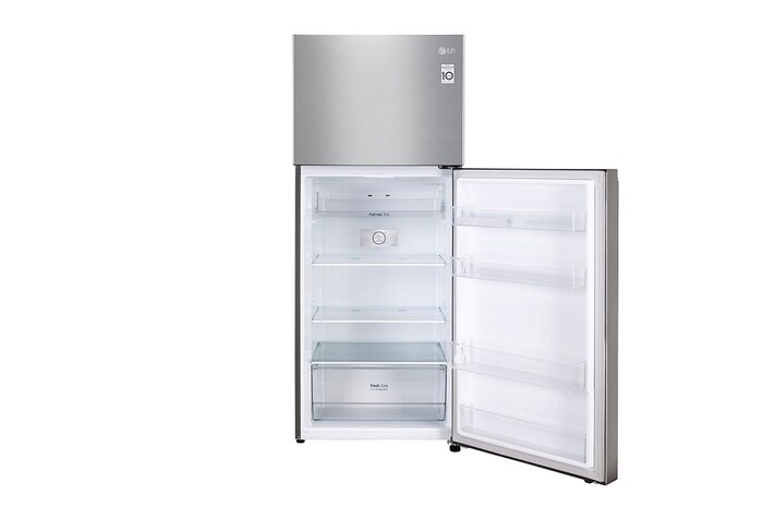 LG 380L Double Door Refrigerator, Convertible, Smart Diagnosis™, Shiny Steel Finish, 2-Star, GL-S412SPZY