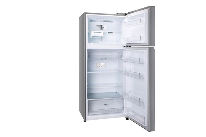 LG 380L Double Door Refrigerator, Convertible, Smart Diagnosis™, Shiny Steel Finish, 2-Star, GL-S412SPZY